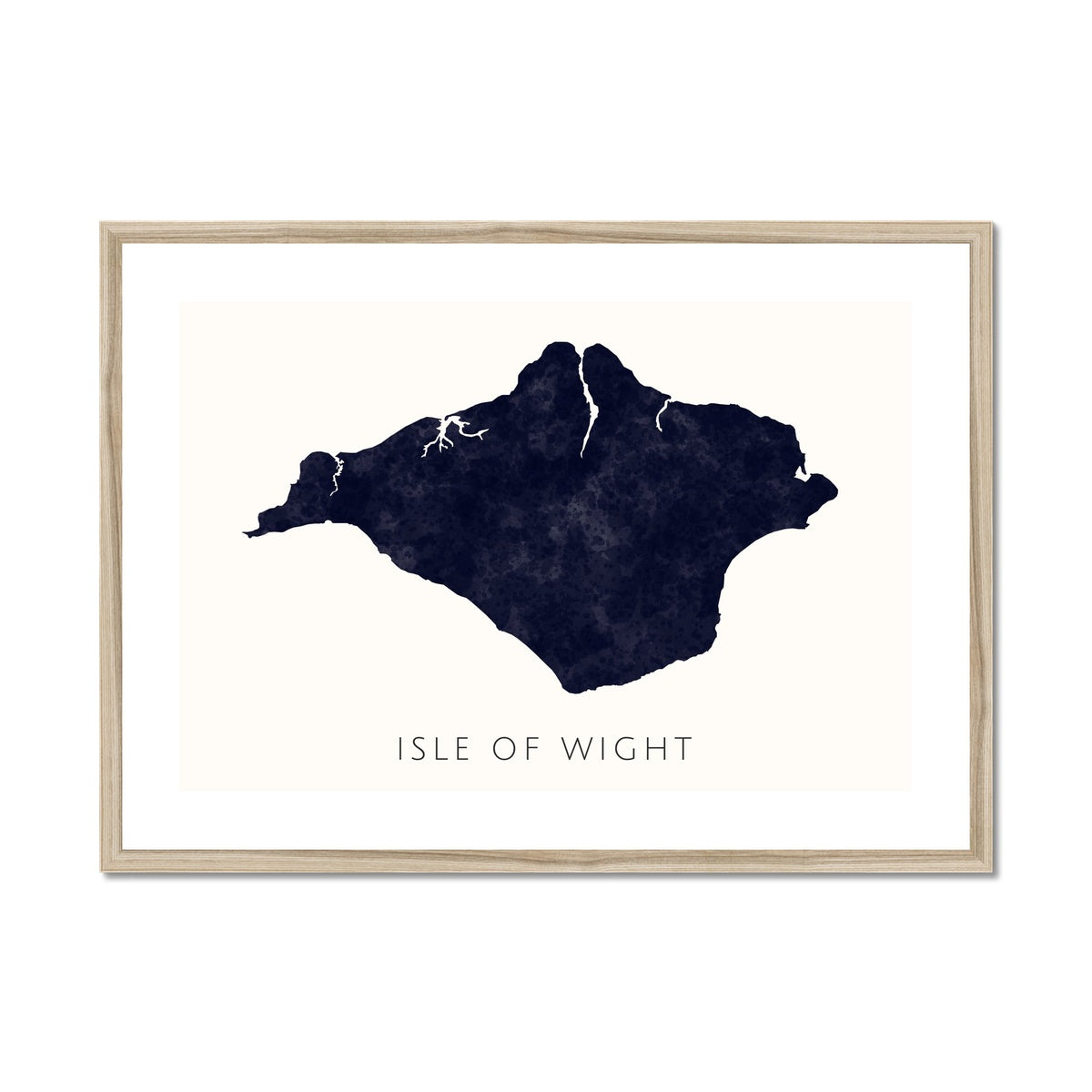 Isle of Wight - Framed & Mounted Map