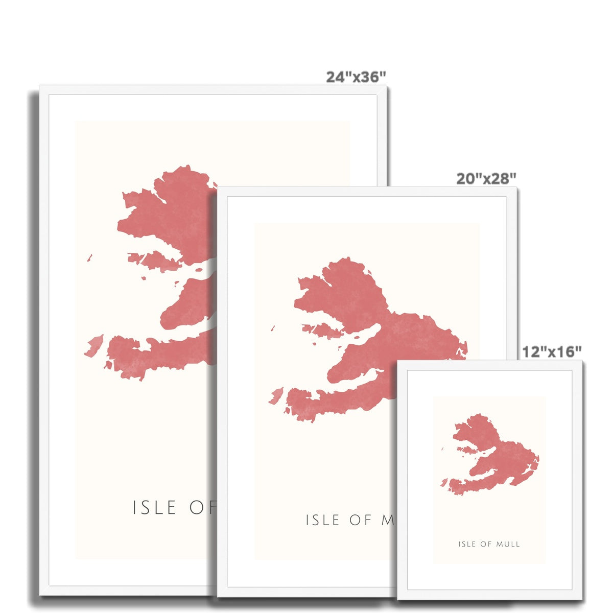 Mull - Framed & Mounted Map