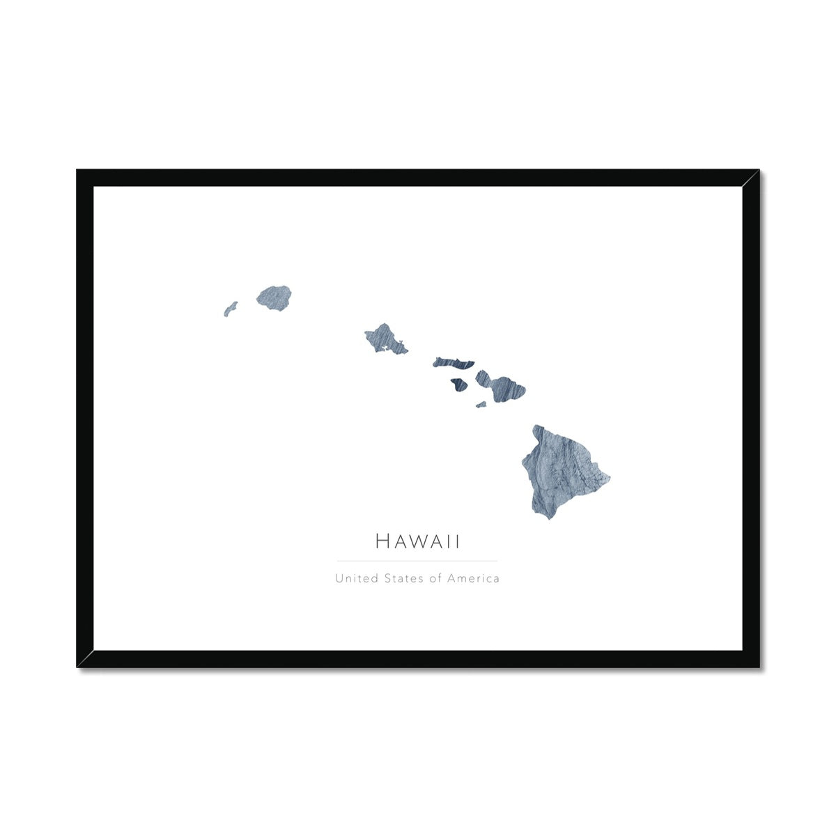 Hawaii - Framed & Mounted Map
