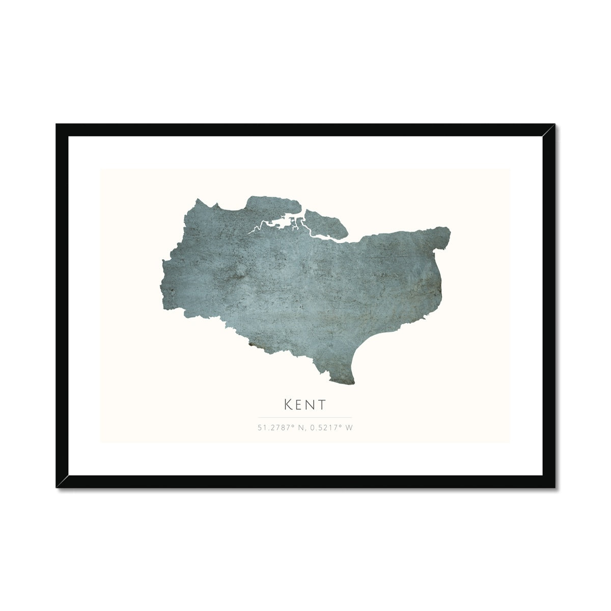 Kent - Framed & Mounted Map