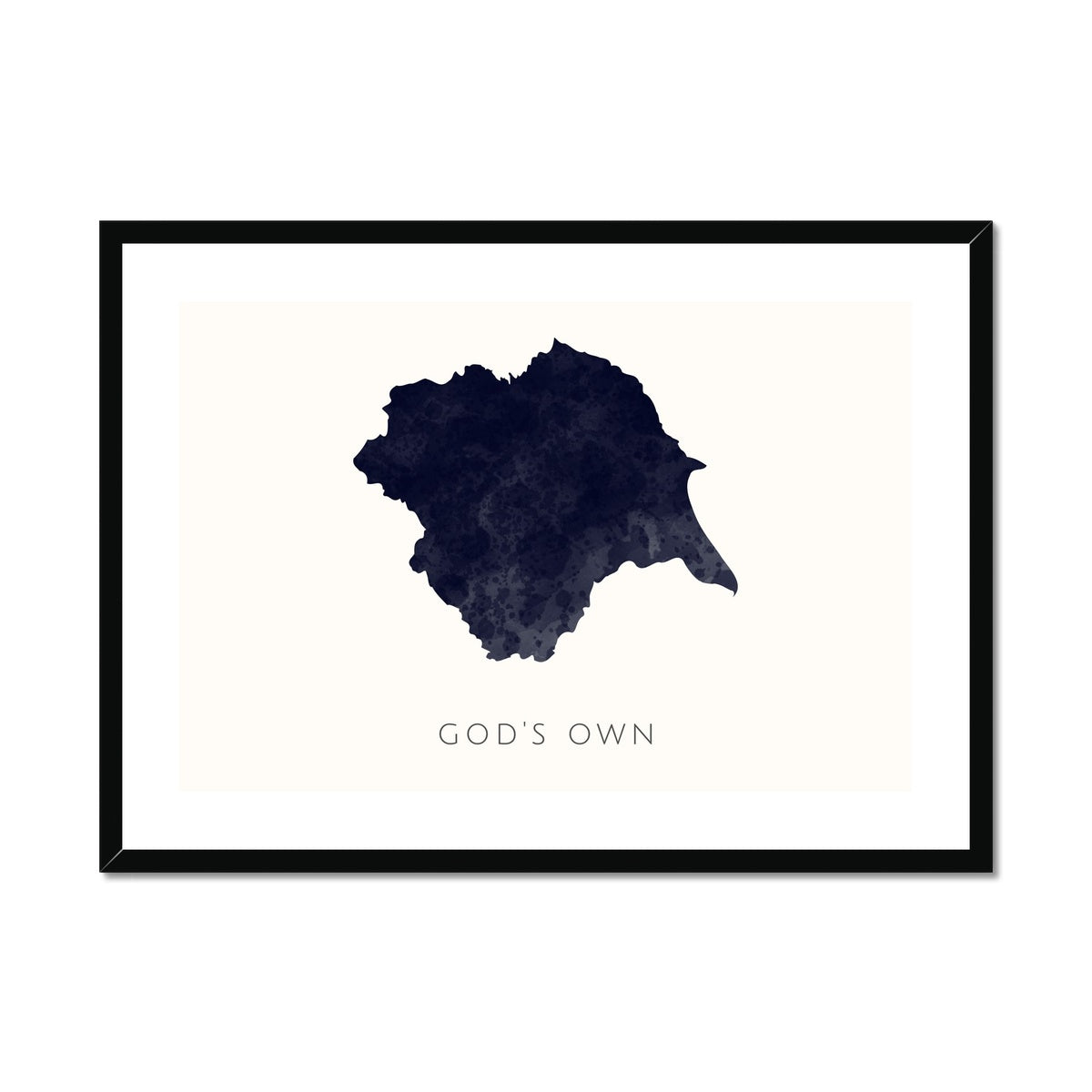 Yorkshire - Framed & Mounted Map