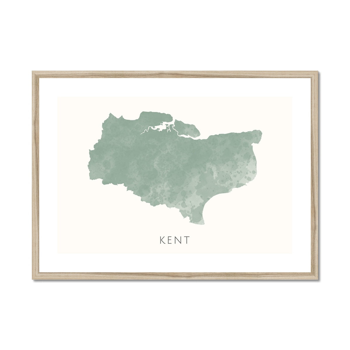 Kent - Framed & Mounted Map