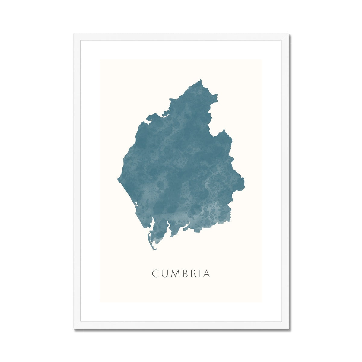 Cumbria - Framed & Mounted Map