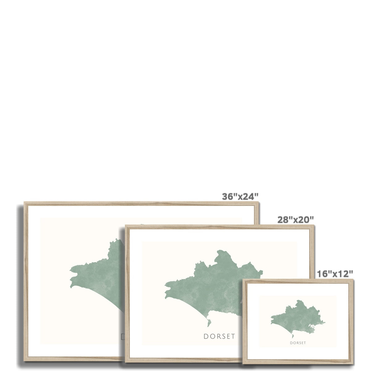 Dorset - Framed & Mounted Map