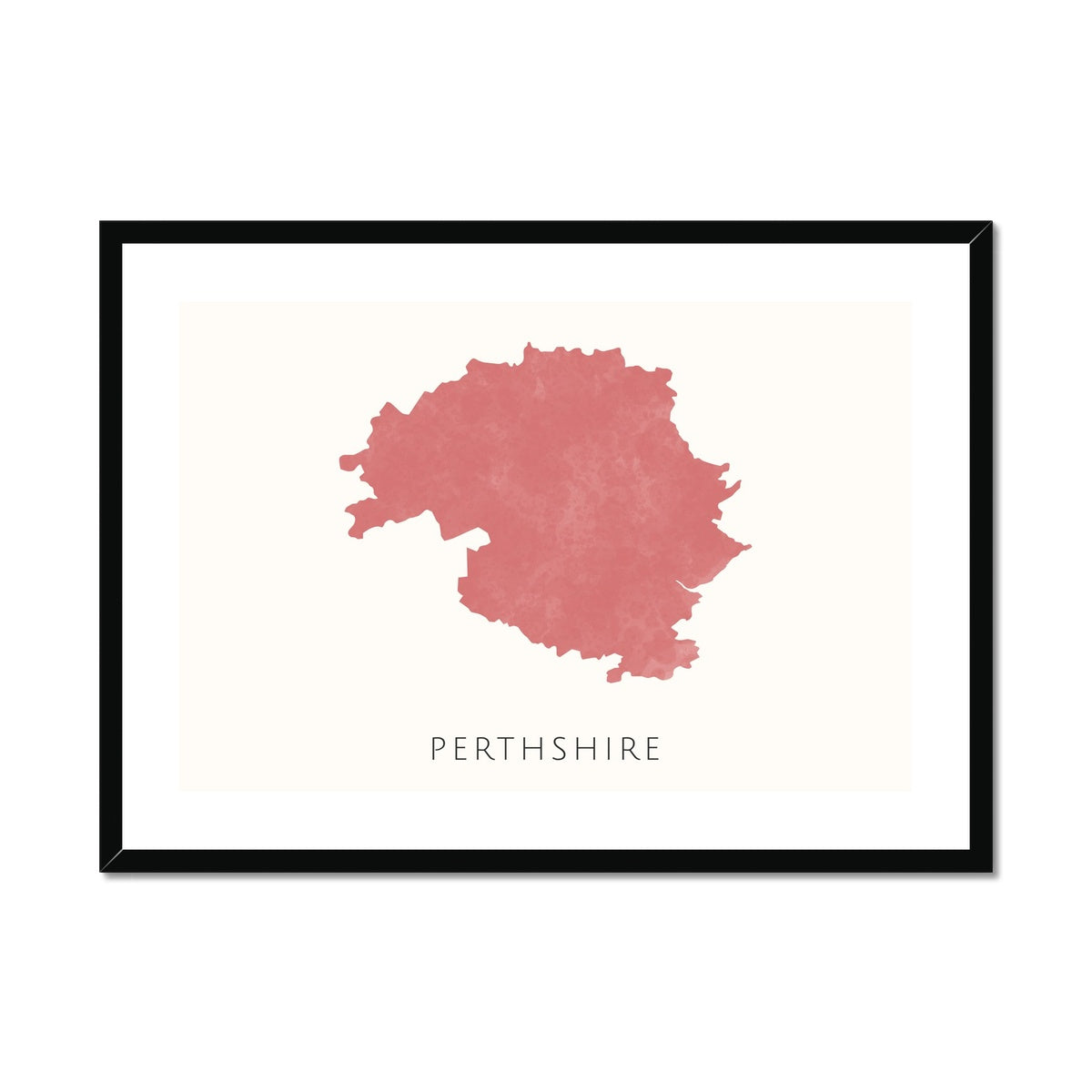 Perthshire - Framed & Mounted Map