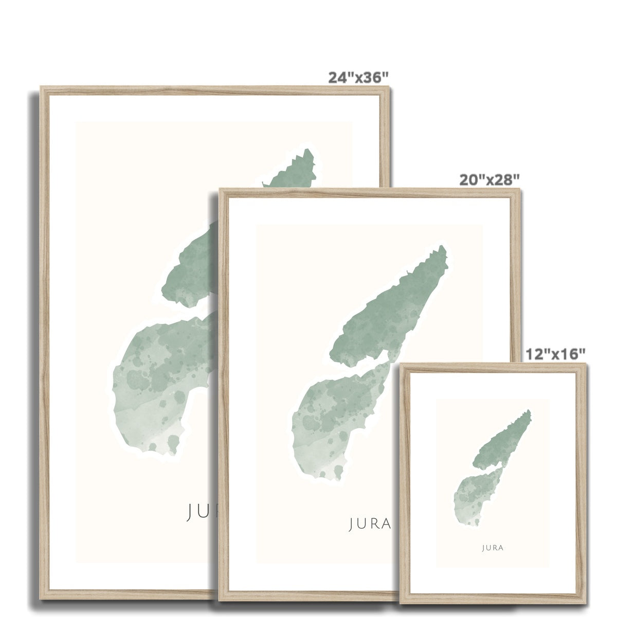 Jura - Framed & Mounted Map