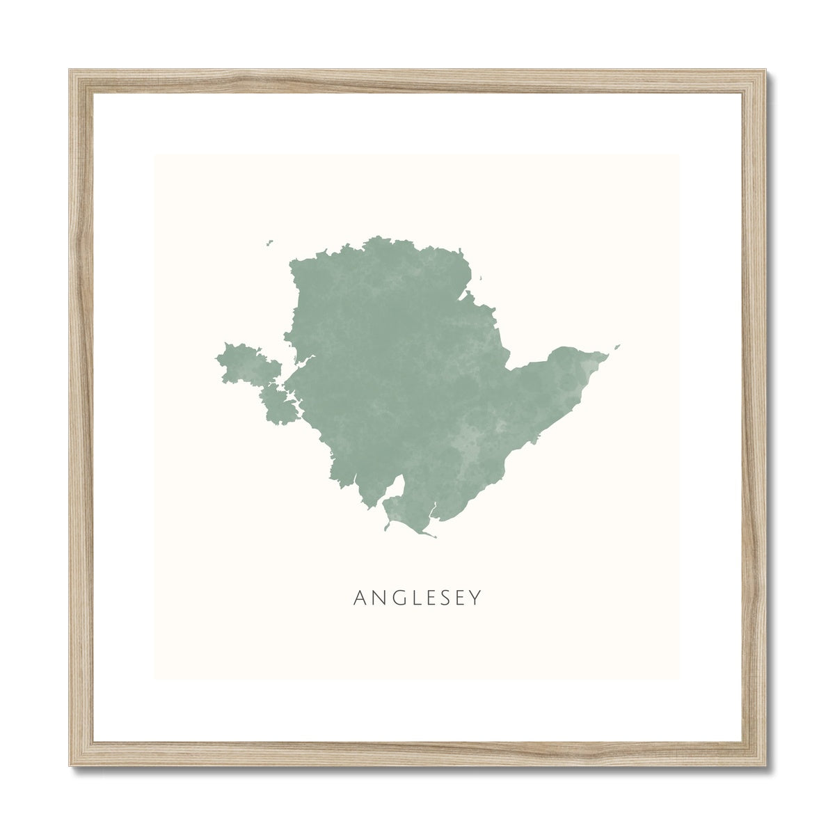 Anglesey - Framed & Mounted Map