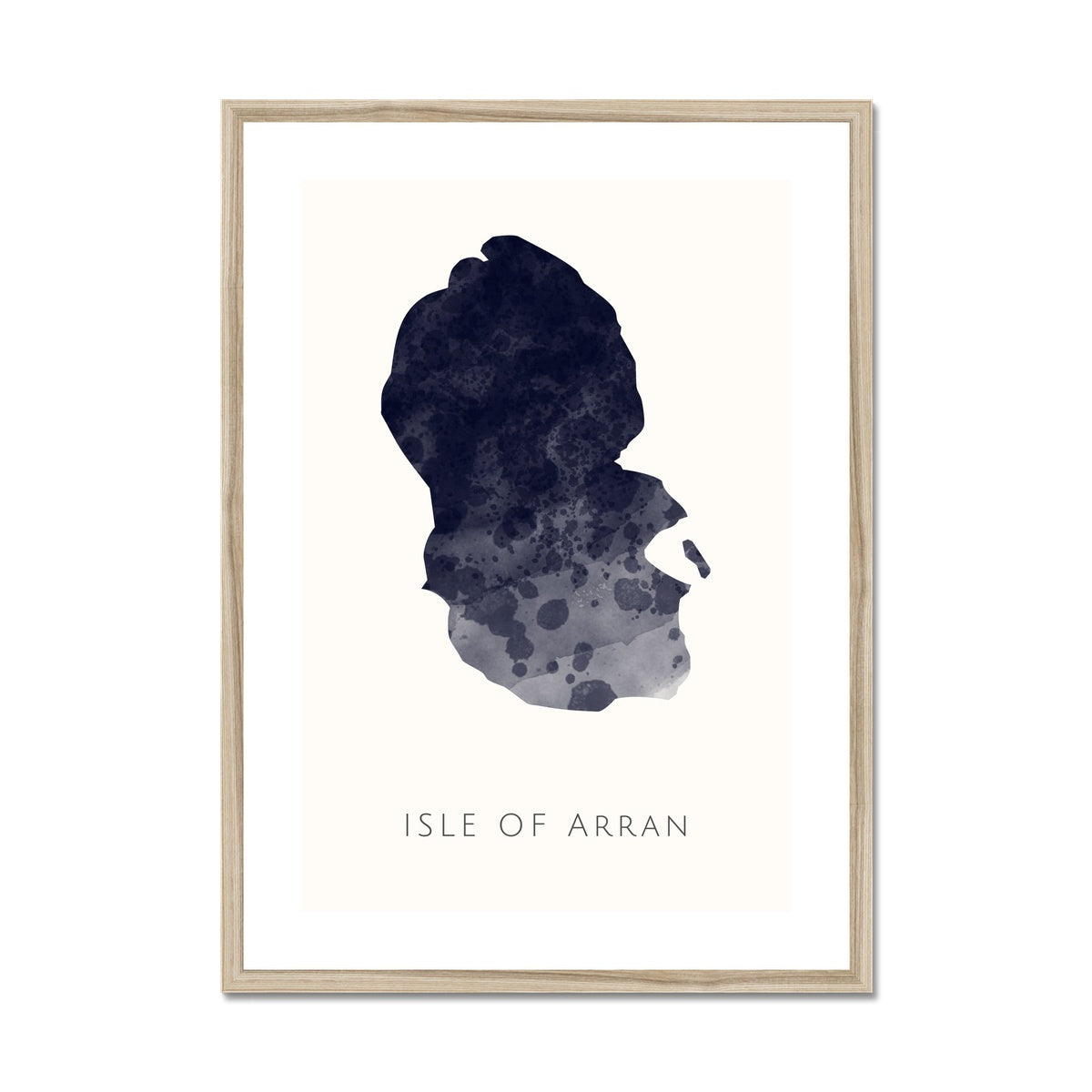 Arran - Framed & Mounted Map