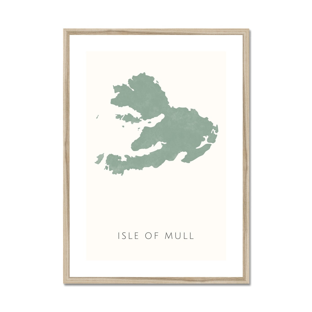 Mull - Framed & Mounted Map