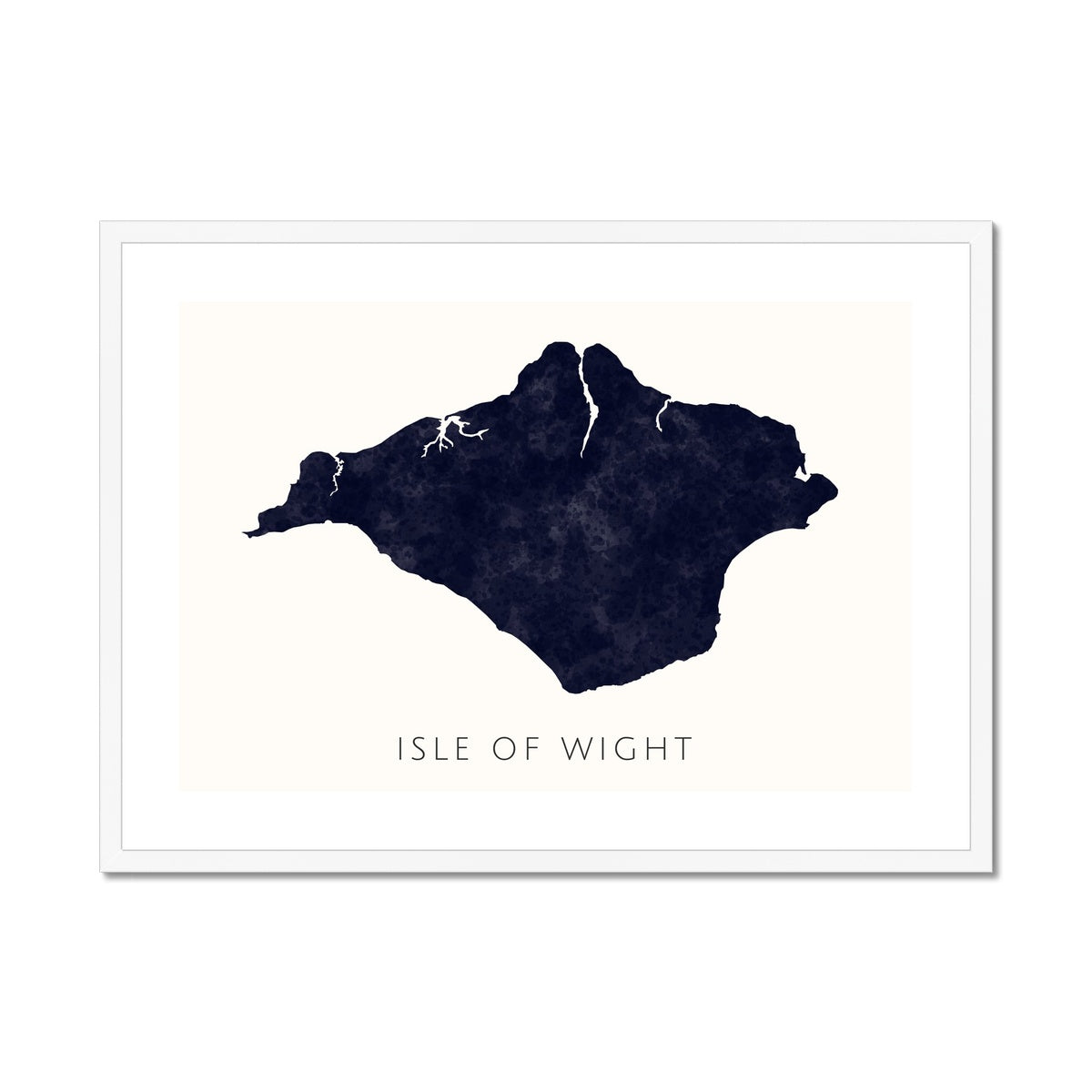 Isle of Wight - Framed & Mounted Map