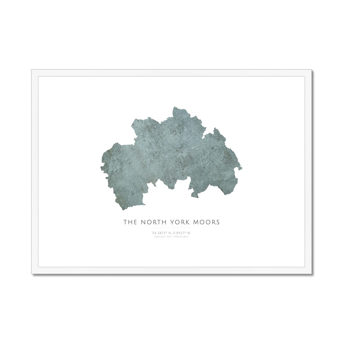 North York Moors - Framed & Mounted Map