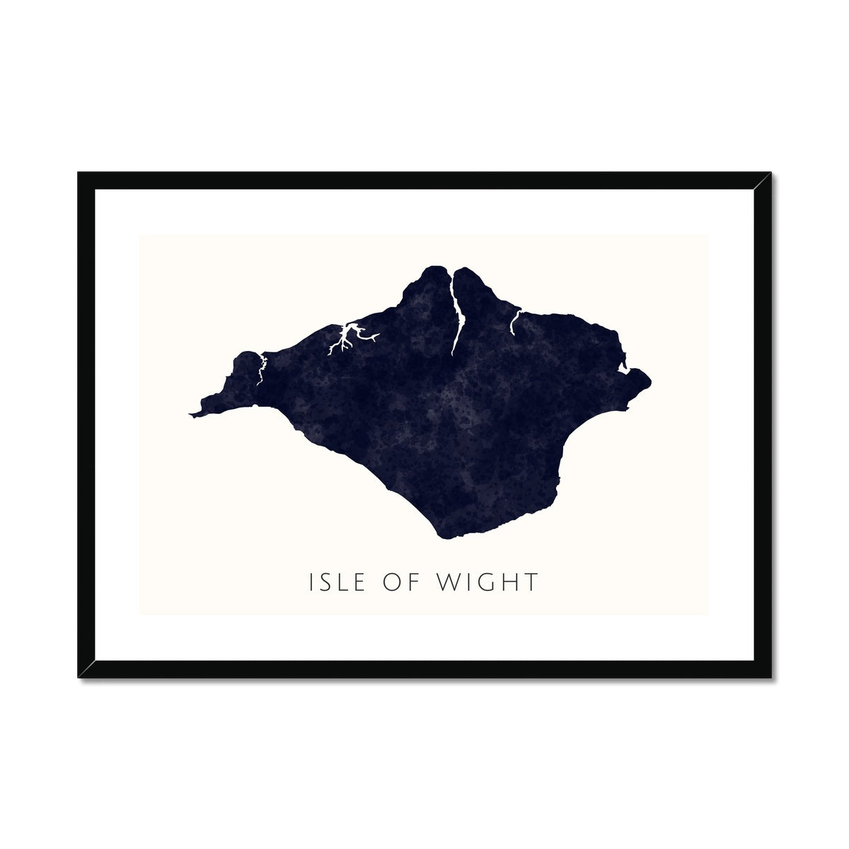 Isle of Wight - Framed & Mounted Map