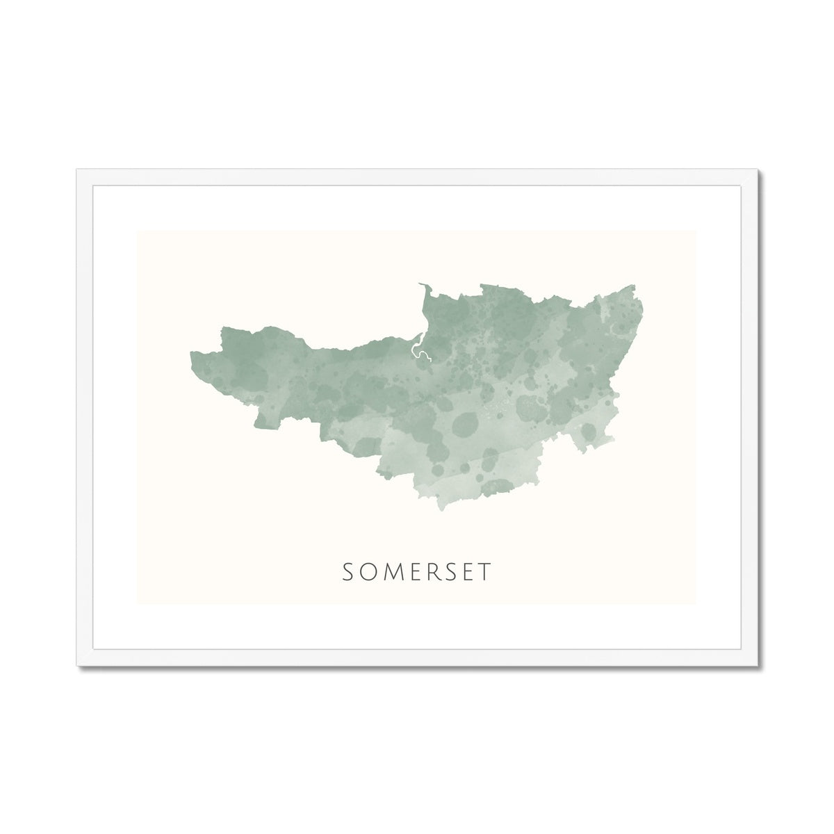Somerset - Framed & Mounted Map