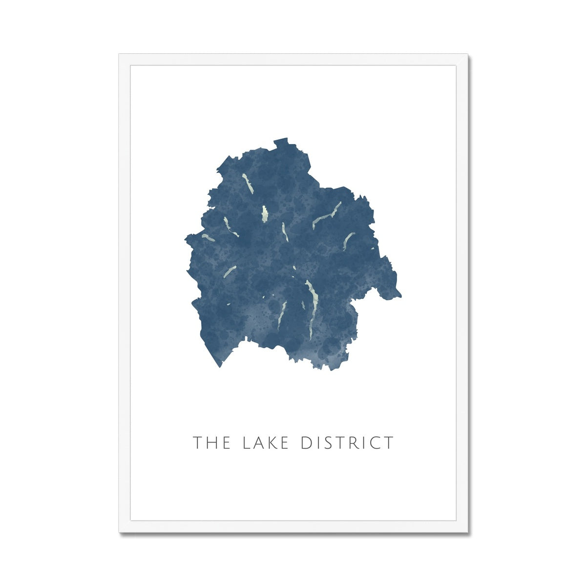The Lake District - Framed & Mounted Map