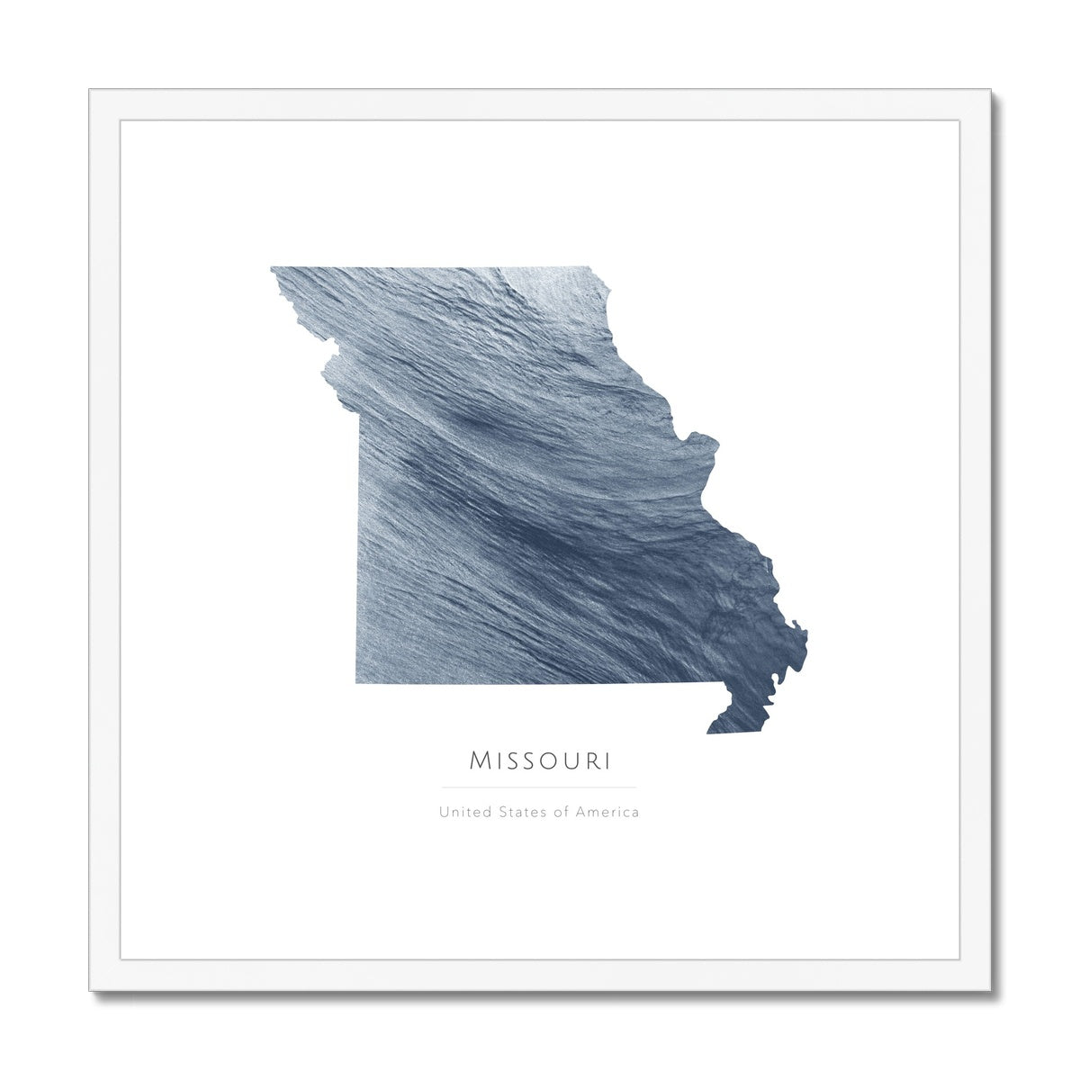 Missouri - Framed & Mounted Map