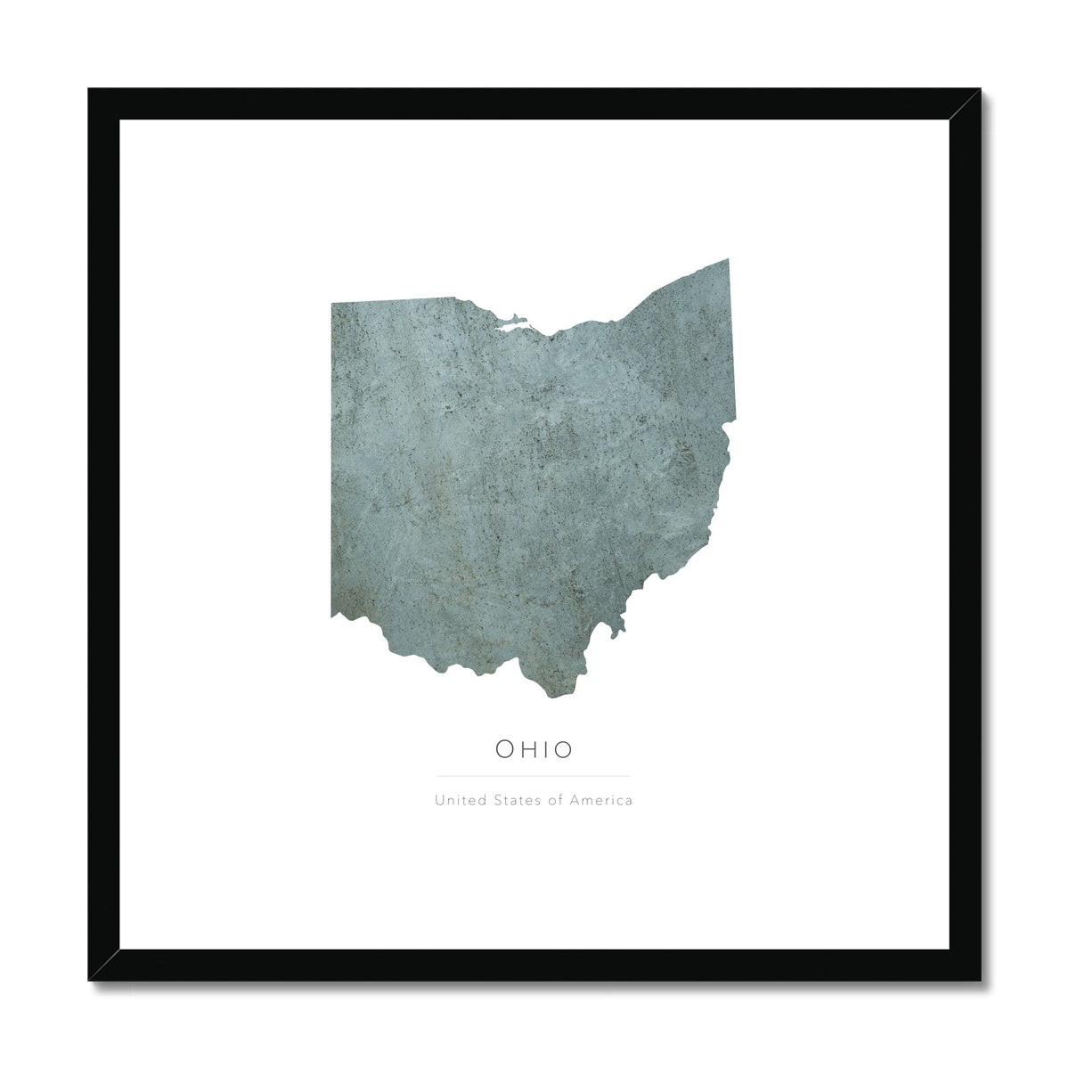 Ohio - Framed & Mounted Map