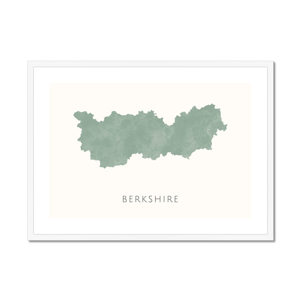 Berkshire - Framed & Mounted Map