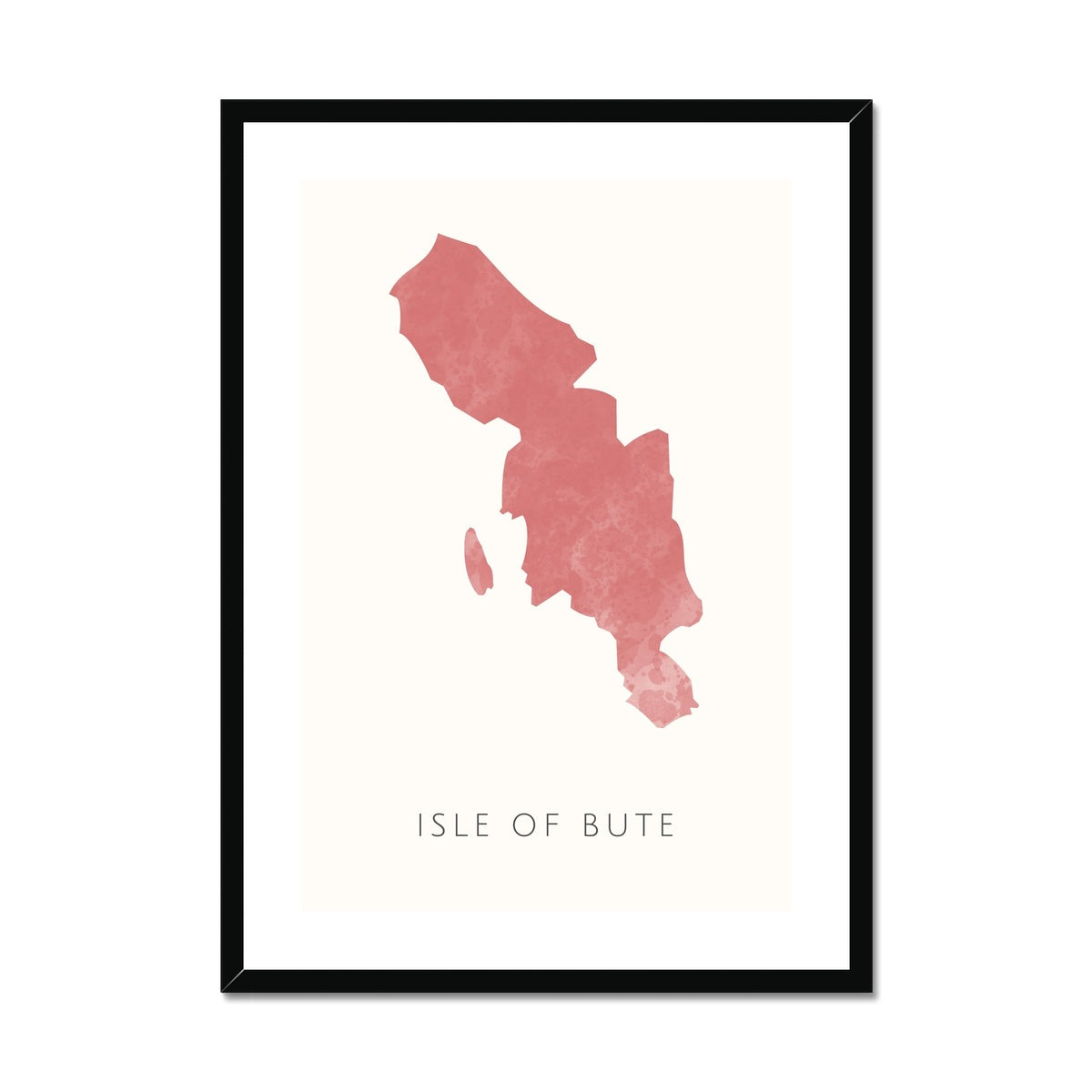 Bute - Framed & Mounted Map