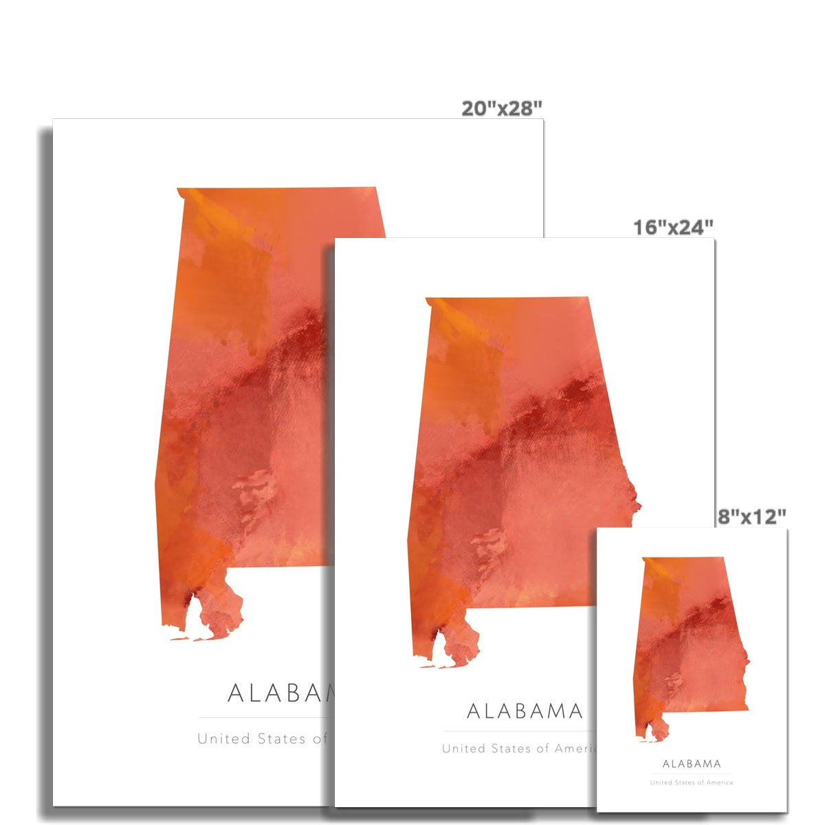 Alabama - Fine Art Map