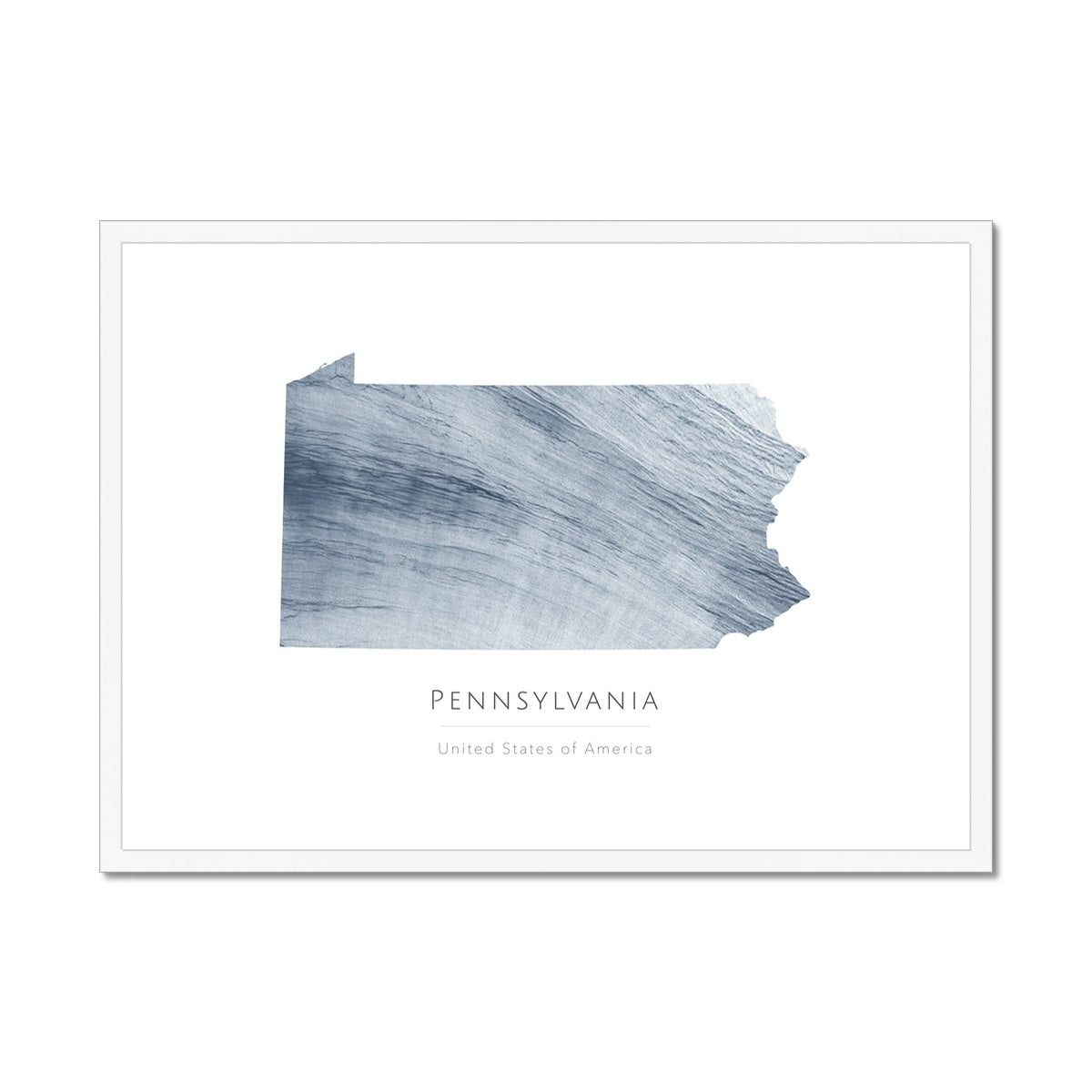 Pennsylvania - Framed & Mounted Map