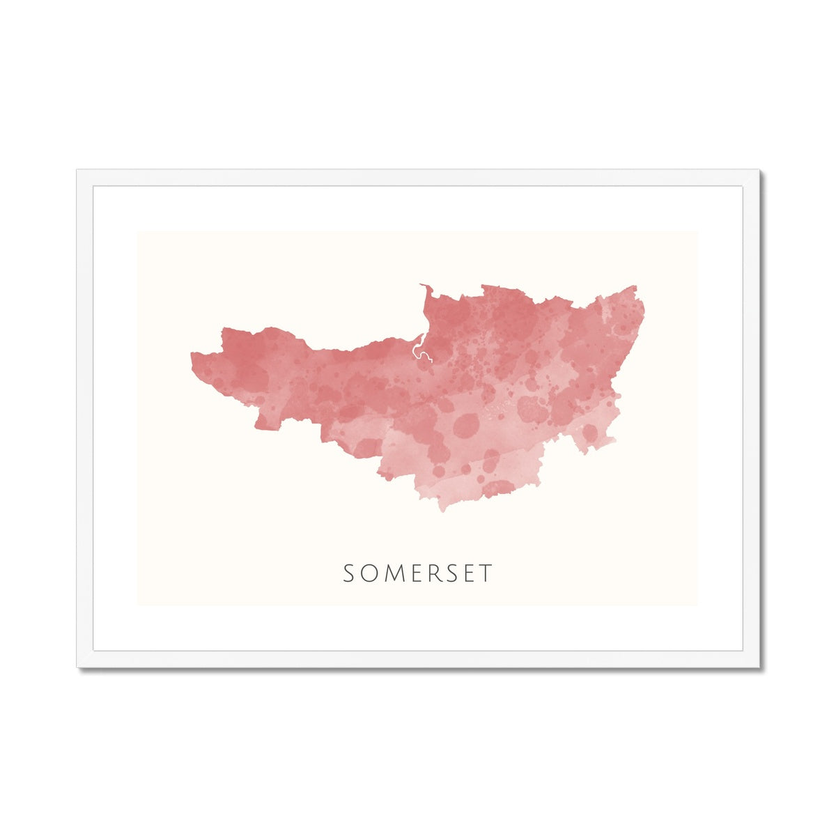 Somerset - Framed & Mounted Map