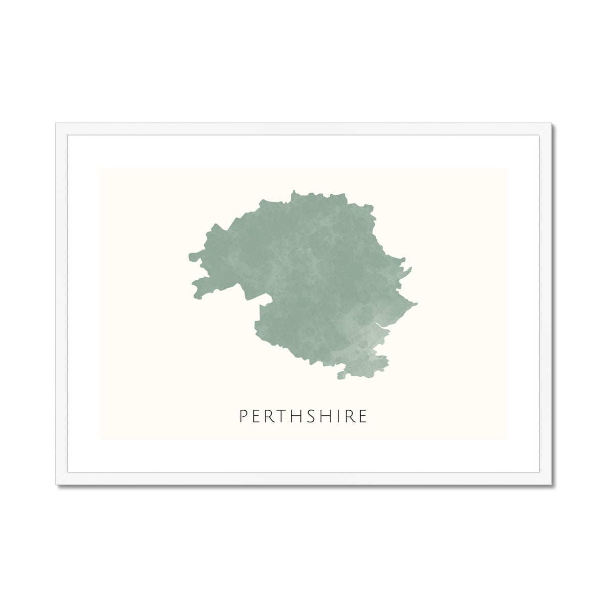 Perthshire - Framed & Mounted Map