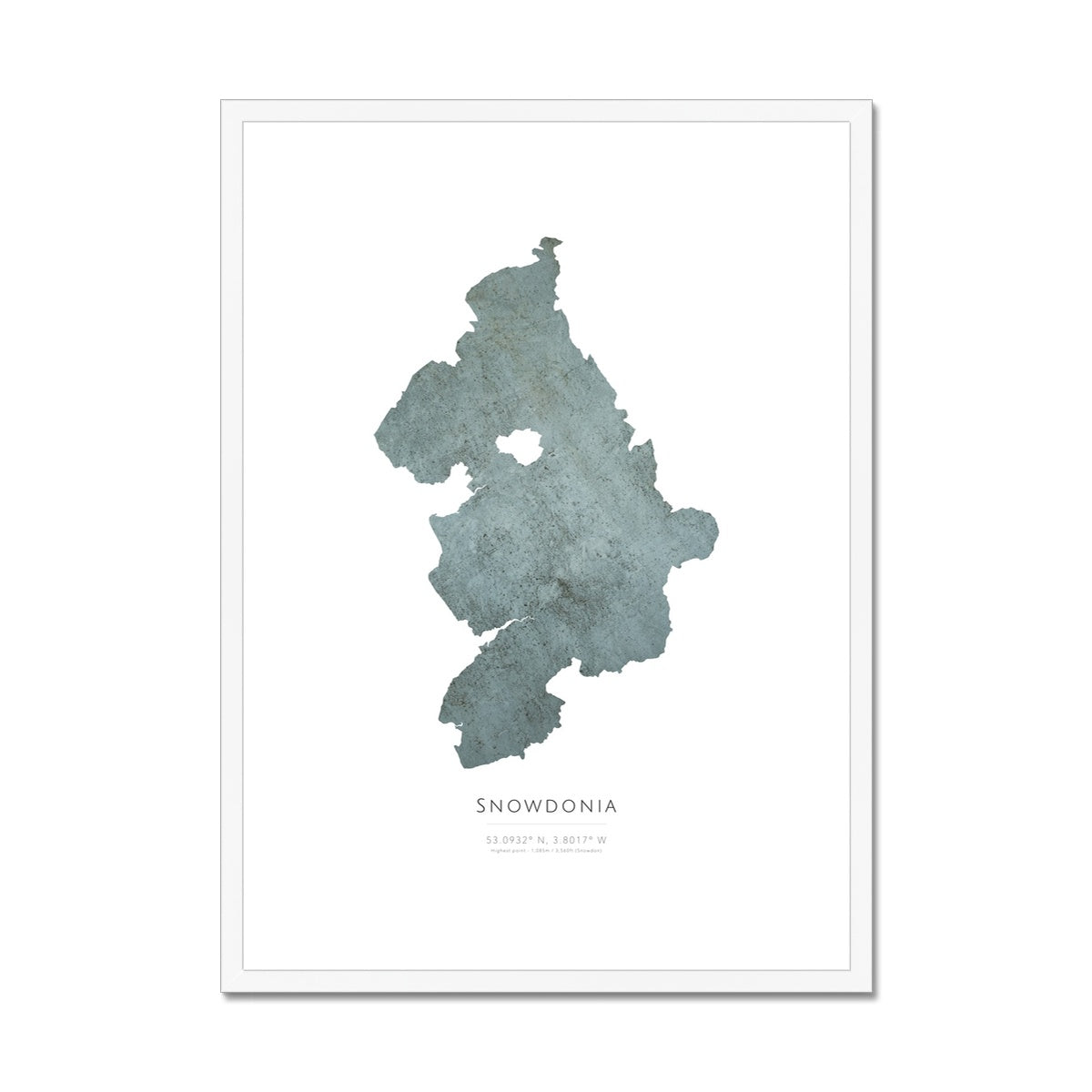 Snowdonia - Framed & Mounted Map
