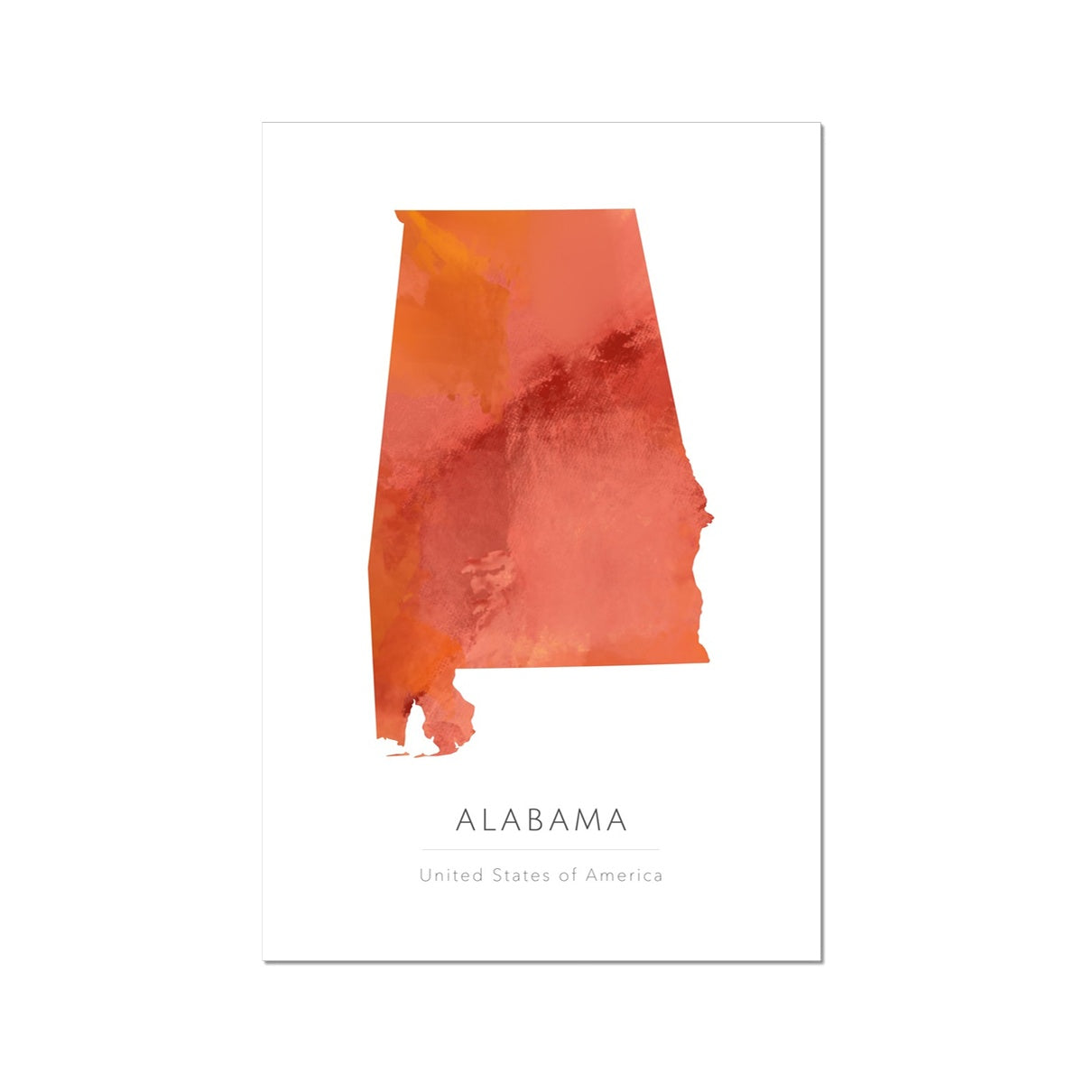 Alabama - Fine Art Map