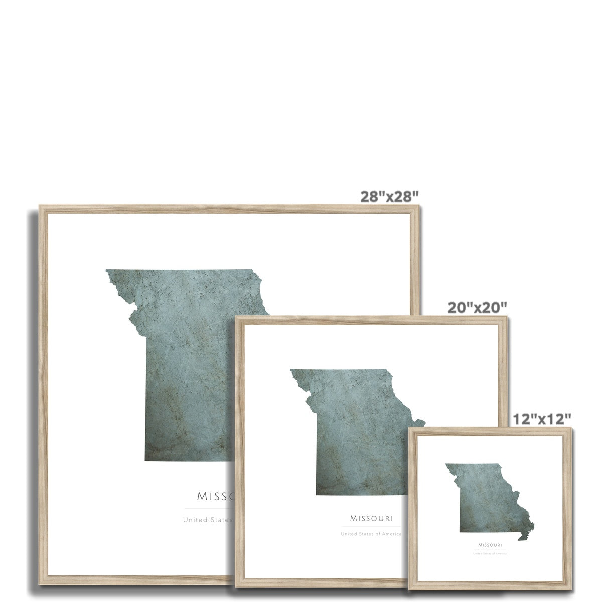 Missouri - Framed & Mounted Map