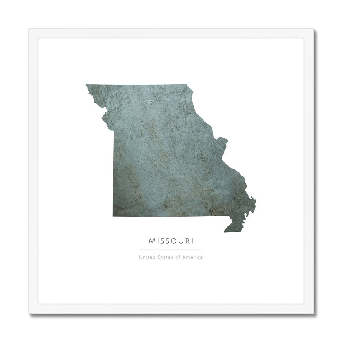 Missouri - Framed & Mounted Map