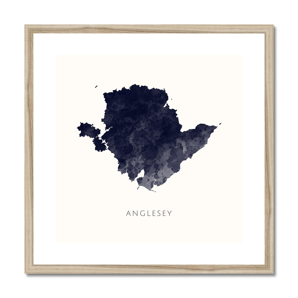 Anglesey - Framed & Mounted Map