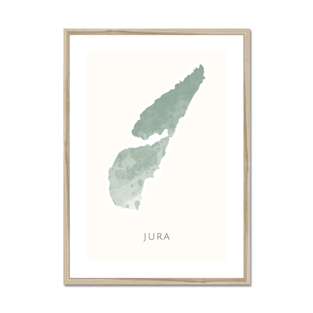Jura - Framed & Mounted Map