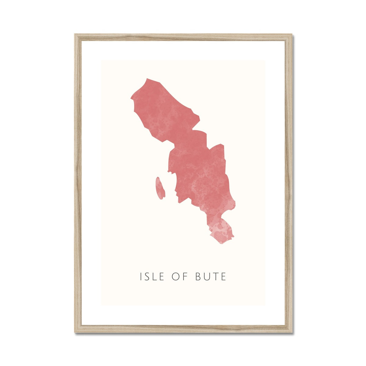Bute - Framed & Mounted Map