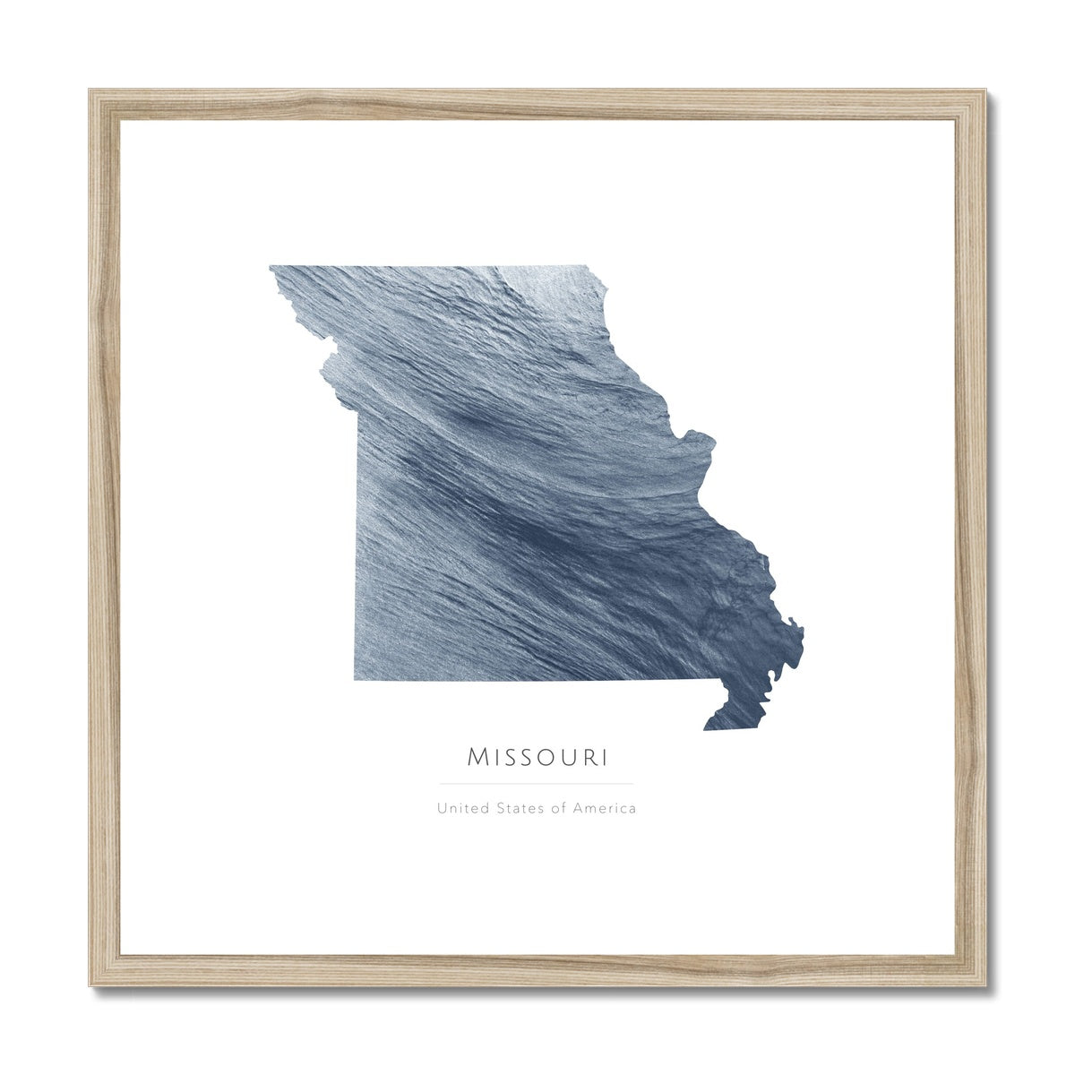 Missouri - Framed & Mounted Map