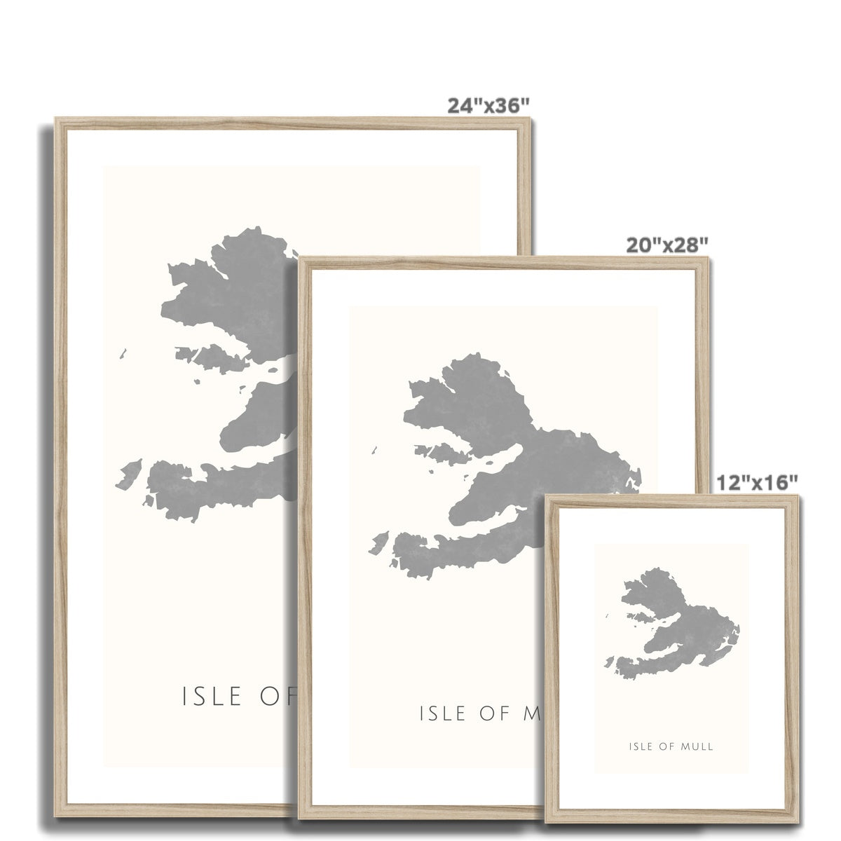 Mull - Framed & Mounted Map
