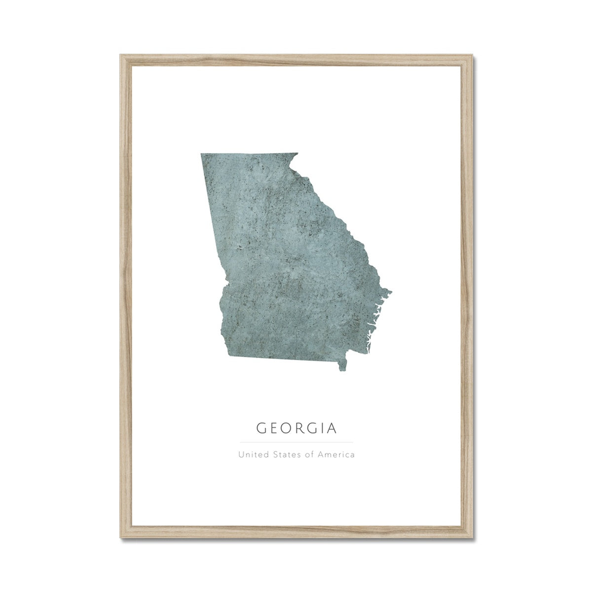 Georgia - Framed & Mounted Map