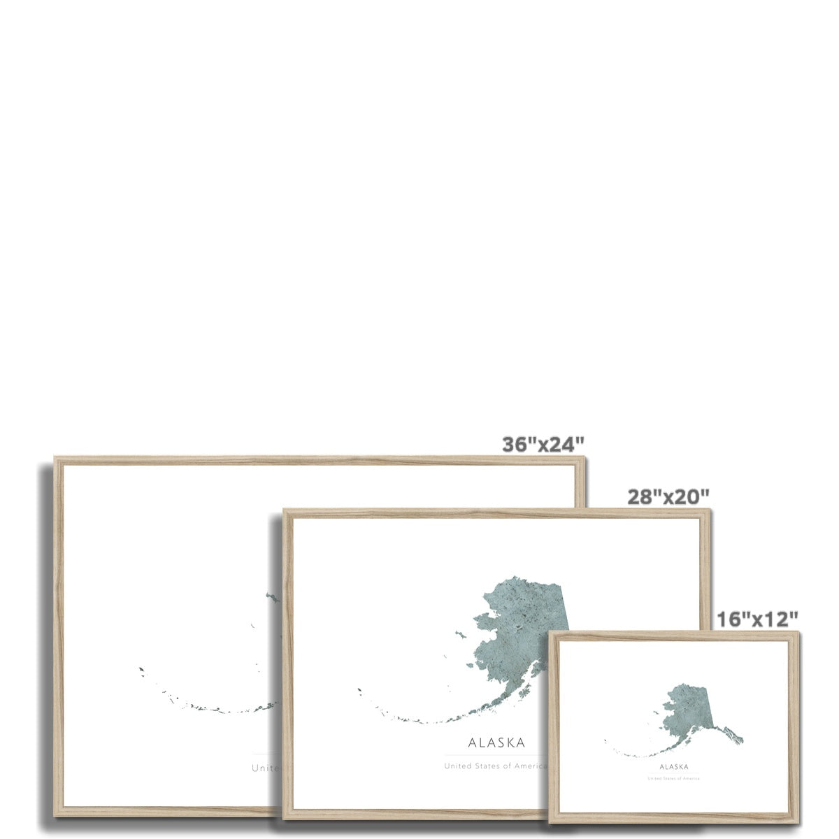 Alaska - Framed & Mounted Map
