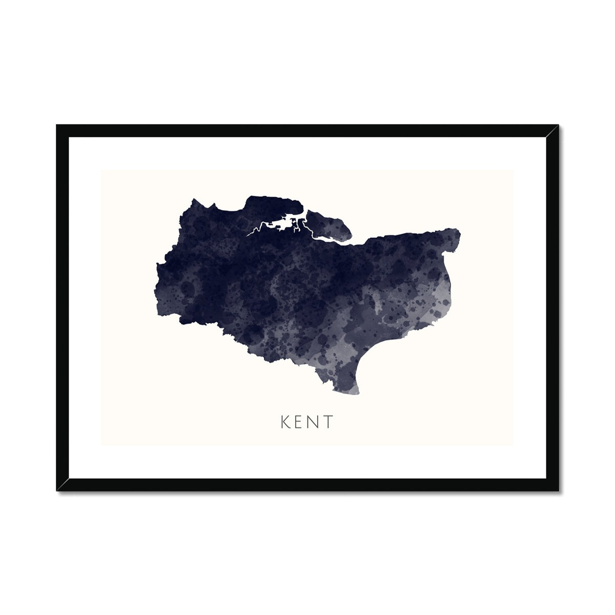 Kent - Framed & Mounted Map
