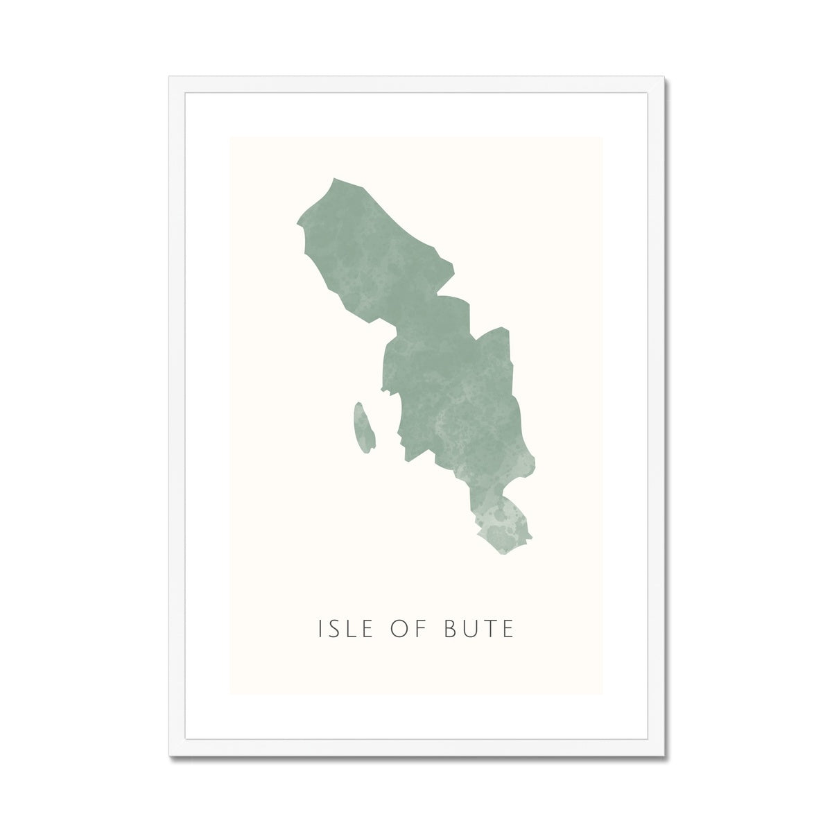 Bute - Framed & Mounted Map