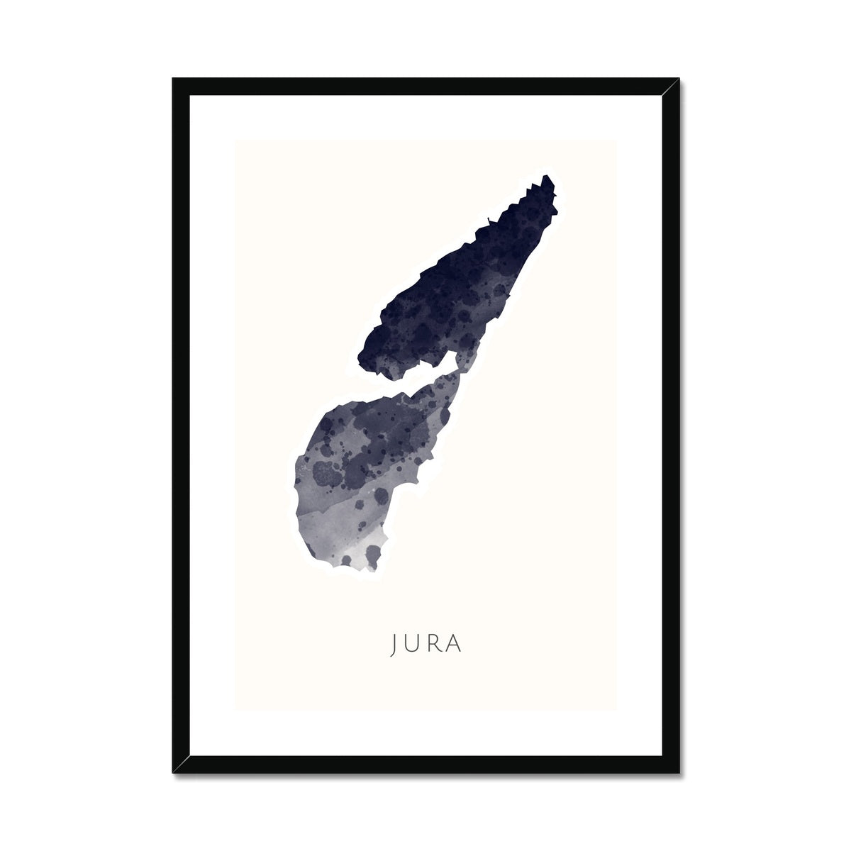 Jura - Framed & Mounted Map