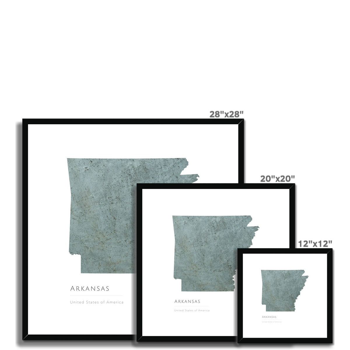 Arkansas - Framed & Mounted Map