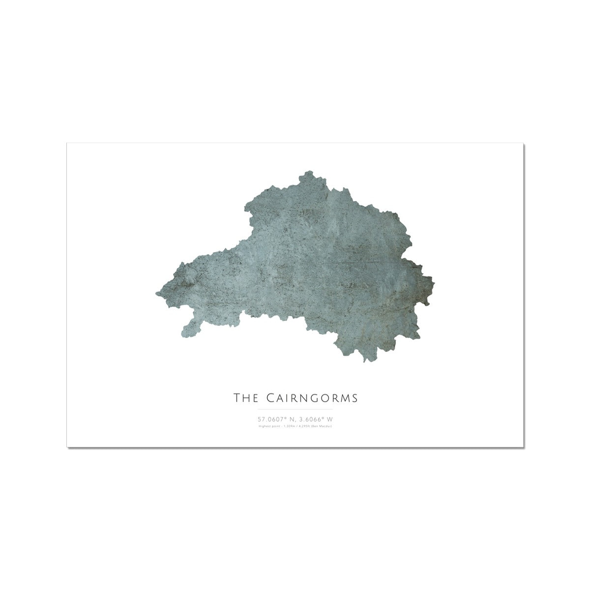Map of The Cairngorms - Fine Art Print
