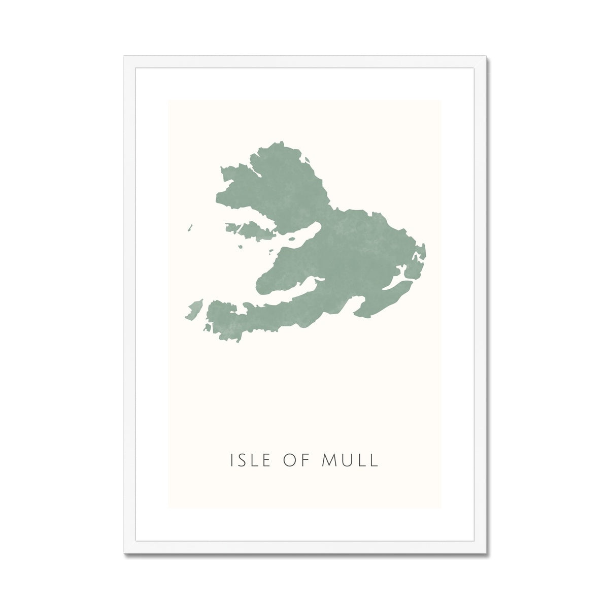 Mull - Framed & Mounted Map