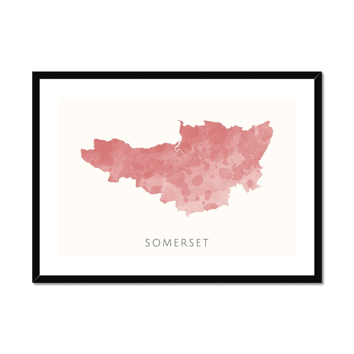 Somerset - Framed & Mounted Map