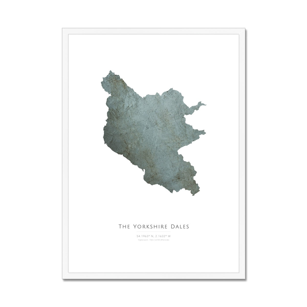 Yorkshire Dales - Framed & Mounted Map