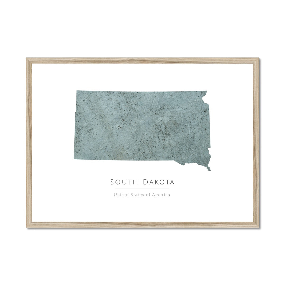 South Dakota - Framed & Mounted Map