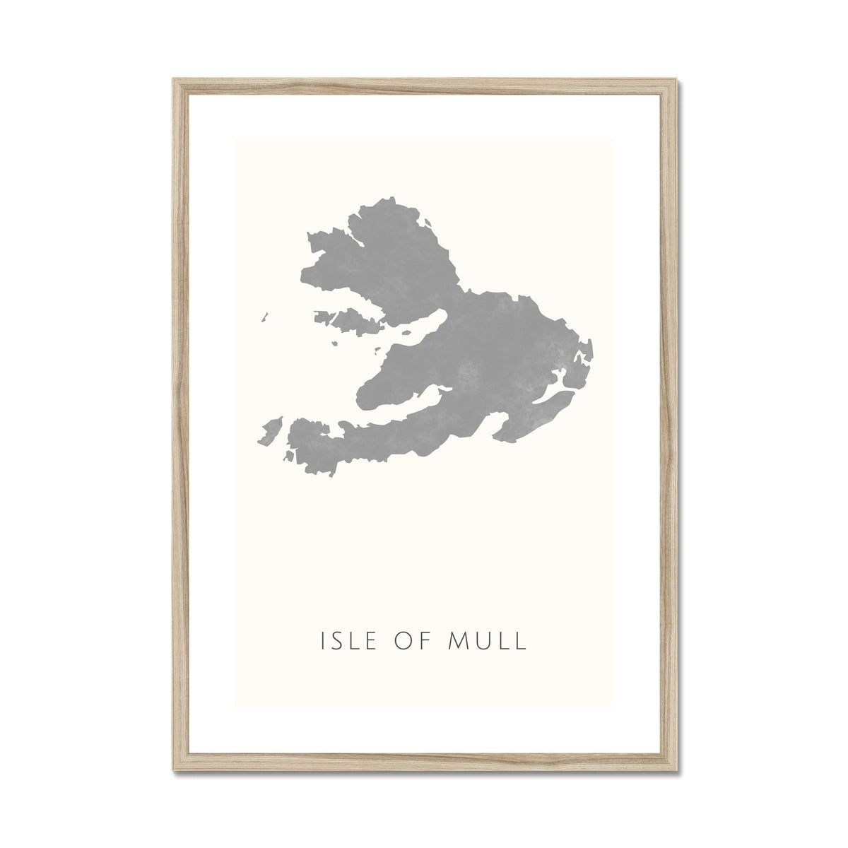 Mull - Framed & Mounted Map