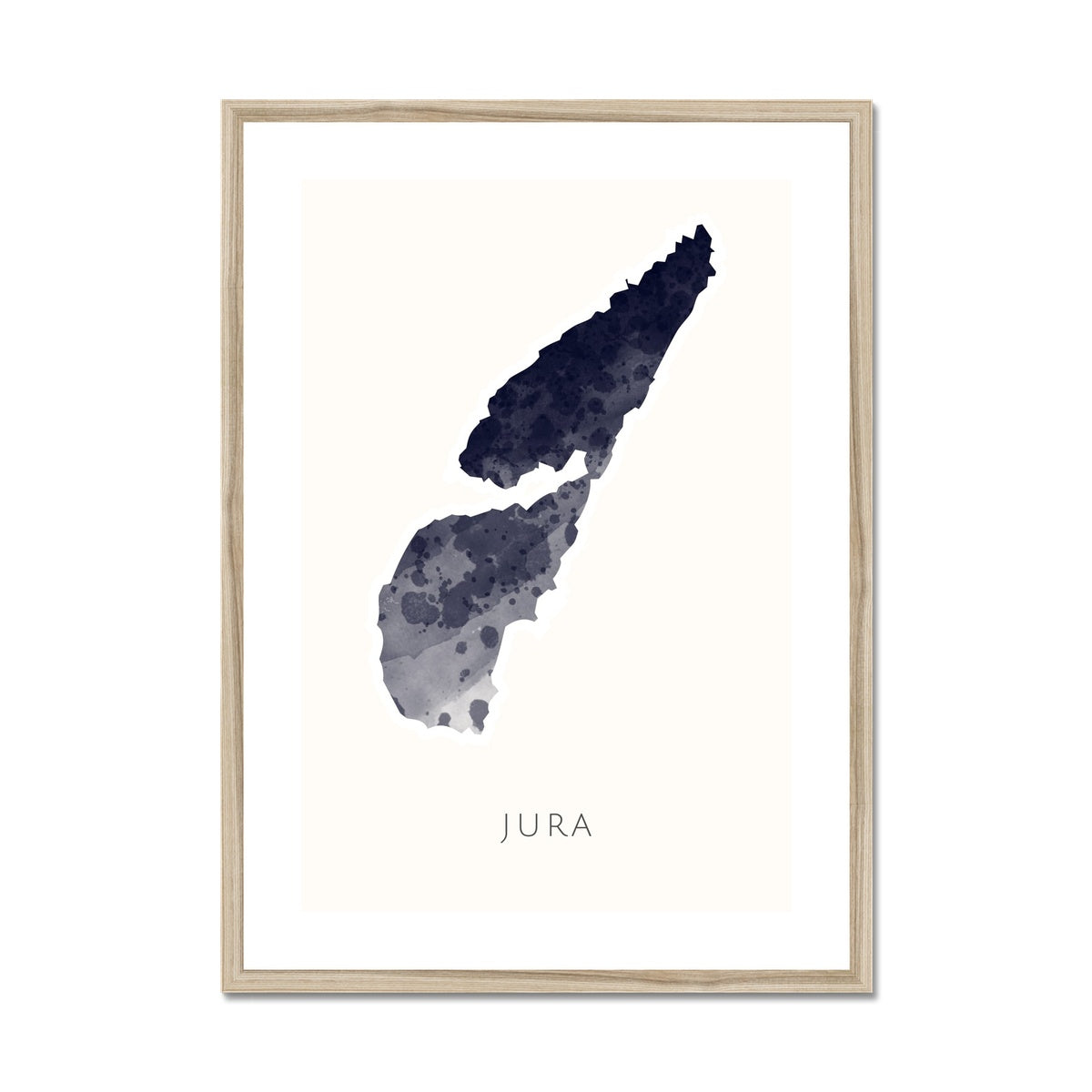 Jura - Framed & Mounted Map