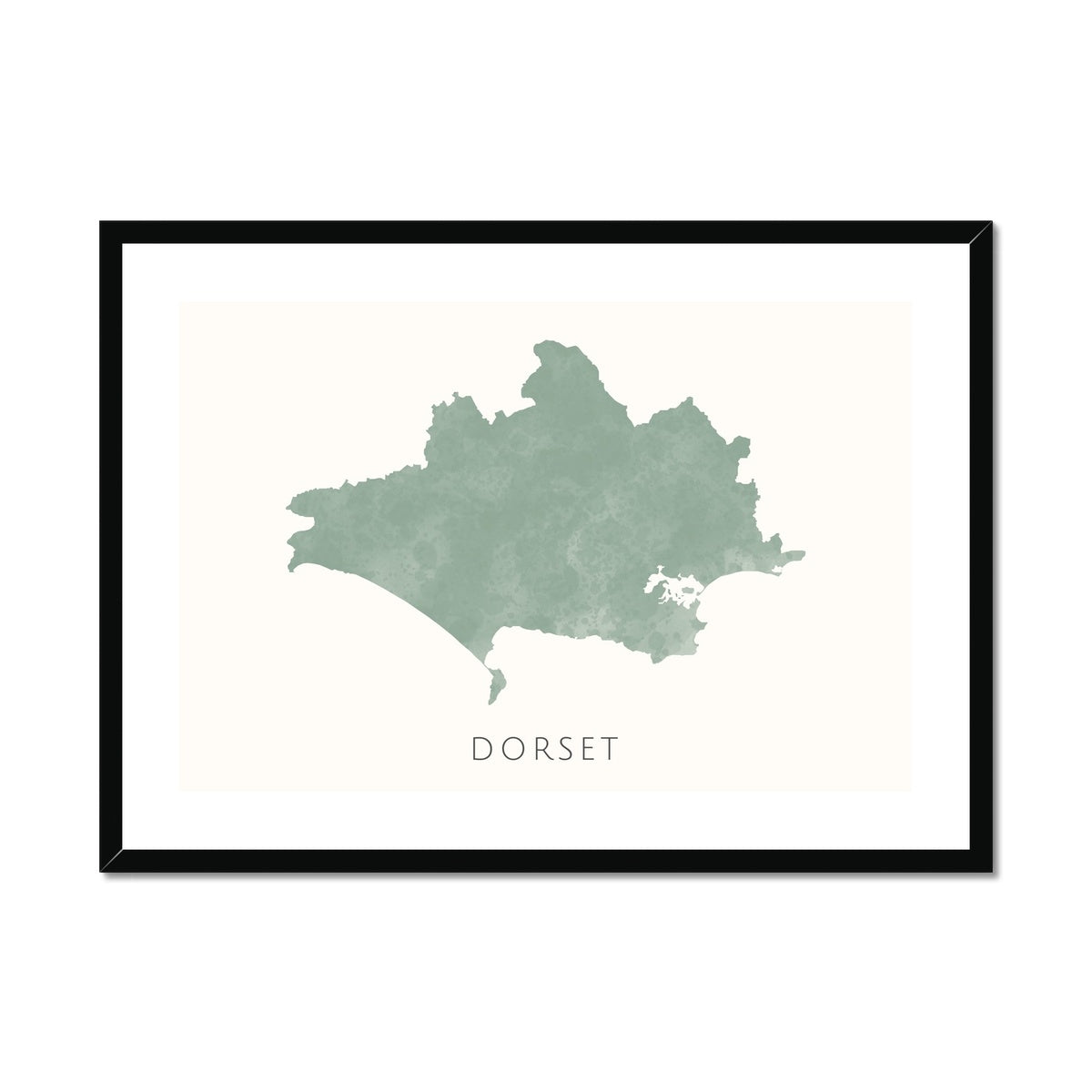 Dorset - Framed & Mounted Map