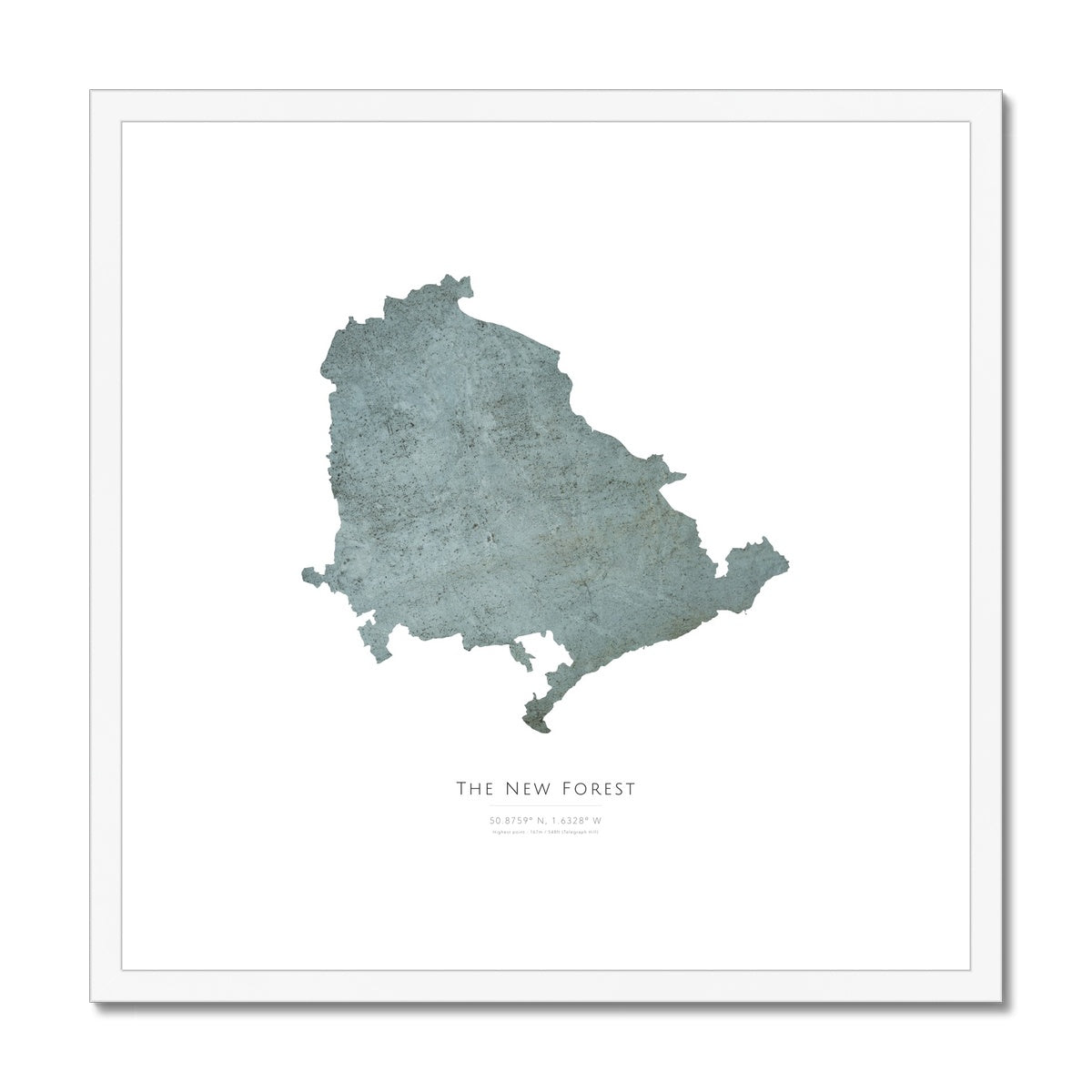 The New Forest - Framed & Mounted Map